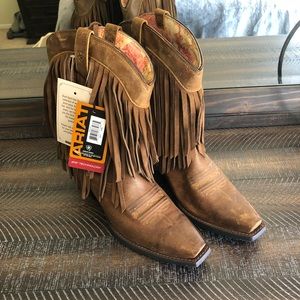 ariat gold rush fringe boot